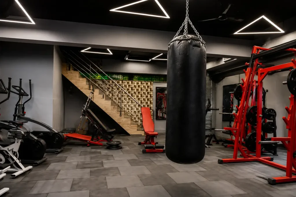 Boxing area at Arya Fitness Gym, gym in Burari, Delhi